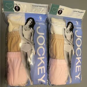 Jockey Elance Cotton Briefs Sz 6, Total 6 Pr (2 pkg)